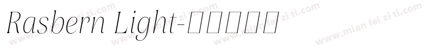 Rasbern Light字体转换